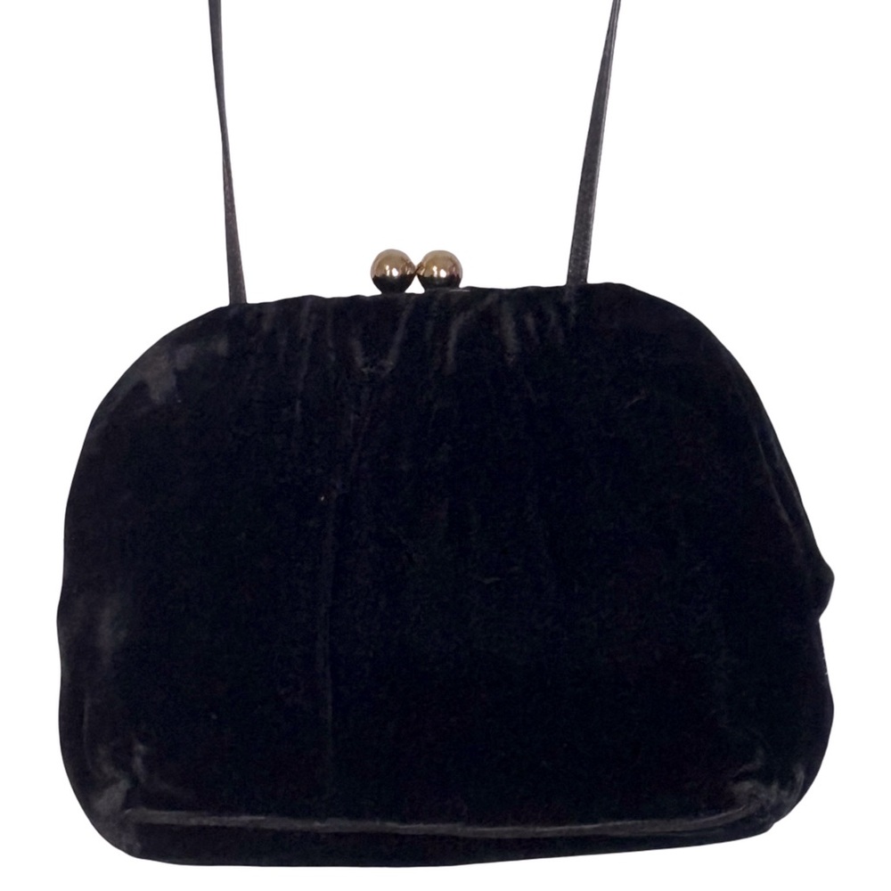 Etra velvet Elegant Black crossbody Women's Bag